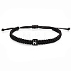 Cube with Letter Pattern Resin Beads Braided Bead Bracelets FS-WGC1D79-05-1