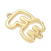 Hollow Brass Connector Charms KK-CBAE532-01K-G-2