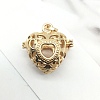 Brass Locket Pendants KK-H002-52G-1