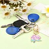 Alloy Enamel Flower Pendant Decorations HJEW-YW00023-01-6