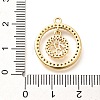 Brass Micro Pave Cubic Zirconia Pendants KK-G519-07G-01-3