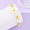Polymer Clay Flower & Glass & Natural Trumpet Shell Beaded Bracelets for Women BJEW-JB14391-3