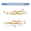10Pcs 2 Colors Bowknot Rack Plating Brass Clear Cubic Zirconia Watch Band Clasps ZIRC-DC0001-09-2
