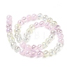 Electroplate Glass Beads Strands EGLA-D300-06-8mm-13-5