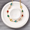 304 Stainless Steel Curb Chain Necklaces NJEW-V009-01G-1