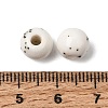 Speckled Round Handmade Ceramic Beads PR-NH0001-02B-3