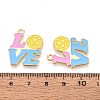 Alloy Enamel Sports Pendants ENAM-T022-76G-3