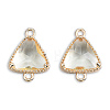 Transparent K9 Glass Connector Charms GLAA-N038-60-F12-1