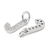 SHEGRACE Brass Micro Pave Clear Cubic Zirconia Pendants XGRQ29596-394P-J-2