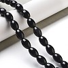 Natural Black Jasper Beads Strands G-B106-B17-01-2