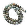 Ombre Effect Dyed Glass Beads Strands GLAA-T031-01O-13-3