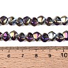Electroplate Transparent Glass Beads Strands EGLA-Q133-01A-05-4