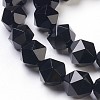 Natural Black Onyx Beads Strands G-K282-01C-3