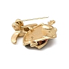 Golden Alloy Enamel Brooch JEWB-K018-32K-G-2