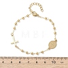 Religion 304 Stainless Steel Link Bracelets BJEW-F524-05A-G-5