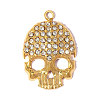 304 Stainless Steel with Crystal Rhinestone Pendants RB-OY001-11G-1