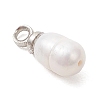 Natural Cultured Freshwater Pearl Rice Charms PALLOY-JF05090-4
