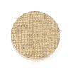 Texture Theme Roung Brass Stamp Head AJEW-M036-06O-G-2