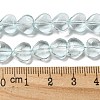 Baking Paint Transparent Glass Beads Strands DGLA-A08-T8mm-KD05-4