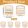 14Pcs Rectangle Alloy Buckles FIND-CY0002-02G-2
