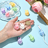 Yeah Gesture Thumb Shape Plastic Cable Organizer Clips PL-FZCA1FC-01E-4