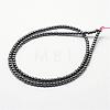 Grade AB Non-magnetic Synthetic Hematite Beads Strands G-P209-02-3mm-2