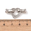 Brass Micro Pave Clear Cubic Zirconia Fold Over Clasps KK-D259-02B-P-3