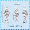 100Pcs Tibetan Style Alloy Pendants TIBE-SC0009-31-2