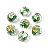 Handmade Gold & Silver Foil Glass Beads FOIL-Q003-01E-1