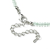 Faceted Rondelle Glass Beaded Necklace for Women NJEW-M208-01N-5