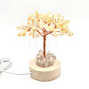 Natural Citrine Chips Tree Night Light Lamp Decorations PW-WG63079-07-1
