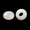 Natural White Jade European Beads G-R488-02H-5