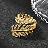 Brass Micro Pave Cubic Zirconia Cuff Open Rings for Women RJEW-F211-01G-3