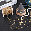 DIY Aluminium Curb Chains Bracelet Necklace Making Kit DIY-SP0001-13A-G-5