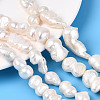 Natural Baroque Keshi Pearl Beads Strands PEAR-E016-014A-1