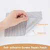 12Pcs Rectangle Glass Fiber Net Patches FIND-WH0428-09A-3