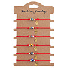 6Pcs Glass Evil Eye Beaded Braided Bracelet Sets ID6668-8-1