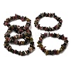 Natural Multicolor Tourmaline Chip Beaded Stretch Bracelets GG-CBA0FEA-01C-4