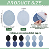 12Pcs 4 Colors Denim Cloth Iron On Sew On Patches PATC-FG0003-85-2