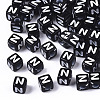 Opaque Acrylic Beads SACR-N002-01N-1