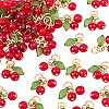 50Pcs Glass & Acrylic Beaded Charms GLAA-SC0002-77-1