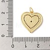 Rack Plating Brass & Cubic Zirconia Pendants X-KK-L216-053G-3