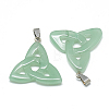 Natural Green Aventurine Pendants G-T088-07-1