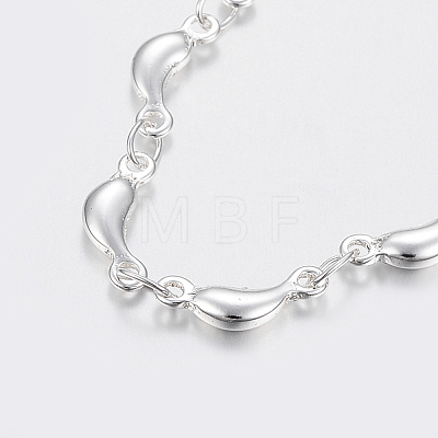Trendy 304 Stainless Steel Link Chain Bracelets BJEW-I243-31S-1