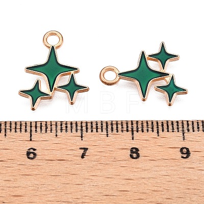 Alloy Enamel Pendants ENAM-T020-38E-RS-1