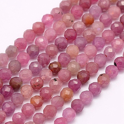 Natural Ruby Beads Strands G-F509-16-3mm-1