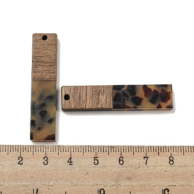 Resin and Walnut Wooden Pendants FIND-B042-20B-1