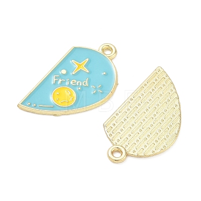 Alloy Enamel Pendants AL-CBA292F-01F-G-1