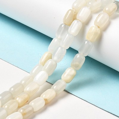 Natural White Moonstone Beads Strands G-G980-17-1