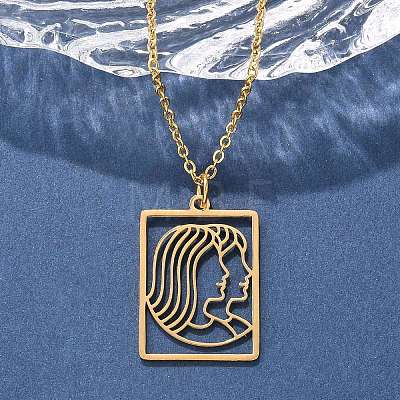 304 Stainless Steel Necklace LS-NJEW-D330-01G-03-1